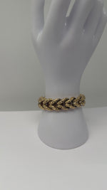 Laden und Abspielen von Videos im Galerie-Viewer, 18 Karat Gelbgold Armband – Steckverschluss – 21,67 g
