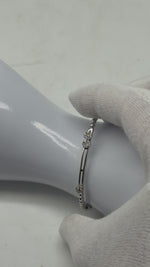 Laden und Abspielen von Videos im Galerie-Viewer, 750er Weißgold Armband mit Diamanten

