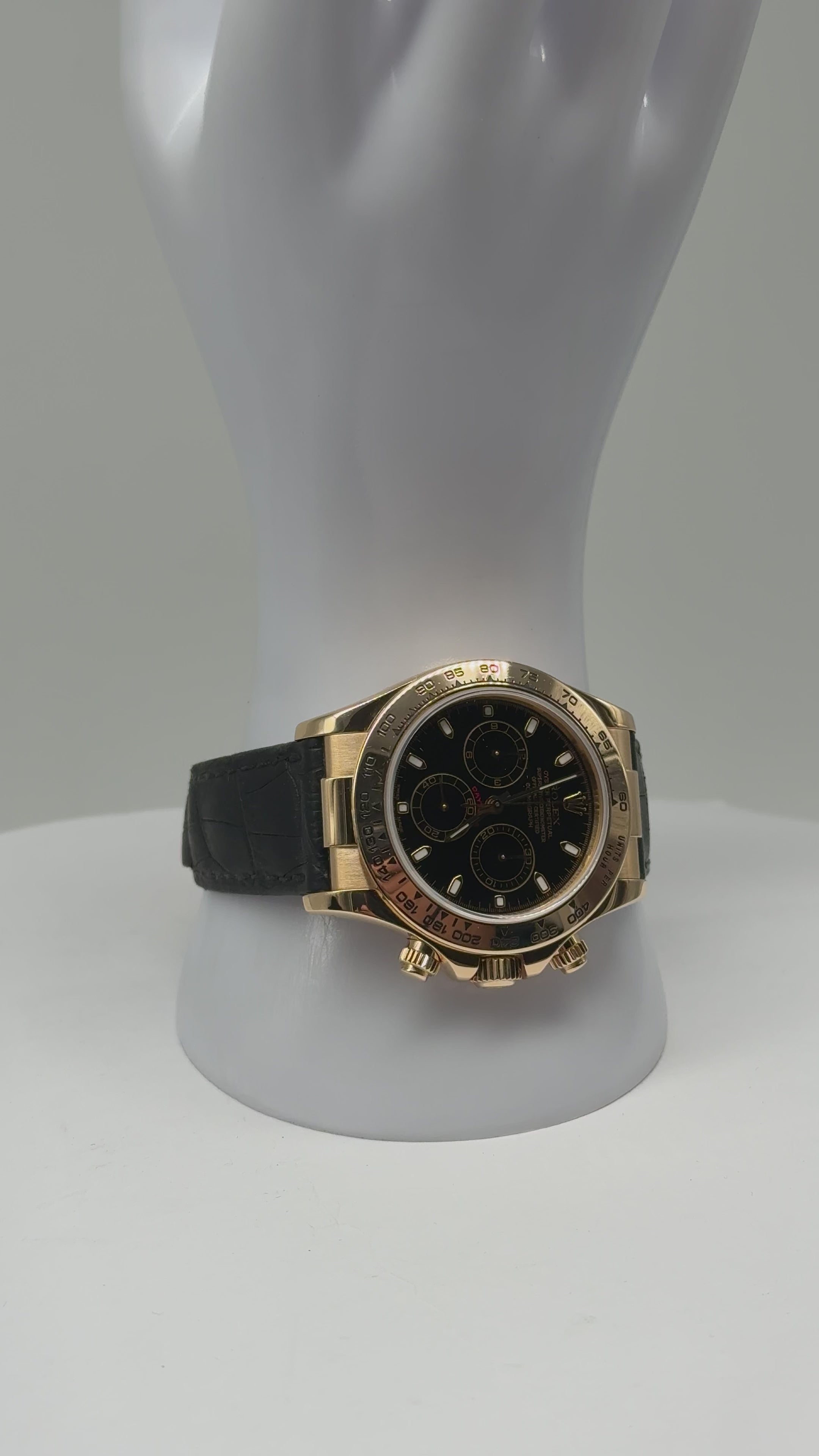 Rolex Daytona 116518, Gelbgold 750er, 40 mm