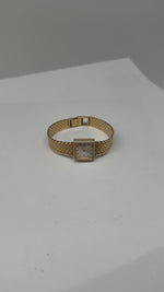 Laden und Abspielen von Videos im Galerie-Viewer, Antike Damen Rolex 750er Gelbgold Handaufzug
