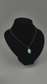 Laden und Abspielen von Videos im Galerie-Viewer, 585er Gelbgold Collier mit Opal
