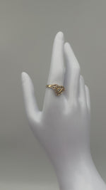 Laden und Abspielen von Videos im Galerie-Viewer, 585er Gelbgold Ring mit Diamanten
