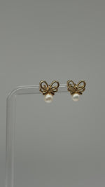 Laden und Abspielen von Videos im Galerie-Viewer, 585er Gelbgold Ohrringe mit Perlen
