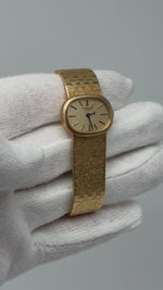 Laden und Abspielen von Videos im Galerie-Viewer, PATEK PHILIPPE Ellipse 18k Gelbgold Damen Armbanduhr 3373/1
