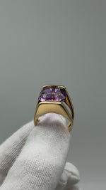 Laden und Abspielen von Videos im Galerie-Viewer, Ring 750er Gelbgold mit Amethyst
