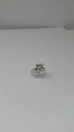 Laden und Abspielen von Videos im Galerie-Viewer, 585er Gelbgold Ring mit Perlen und Diamanten
