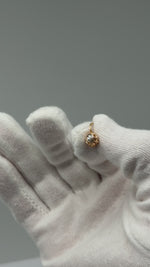 Laden und Abspielen von Videos im Galerie-Viewer, Gelbgold Ohrringe 750er mit Diamanten
