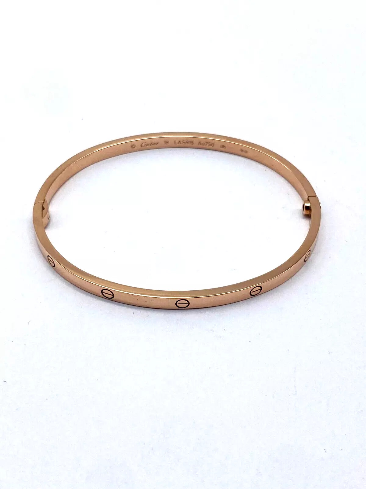 Cartier Love Armreife, Gr. 18, Gelbgold 750er, 3,65mm breite