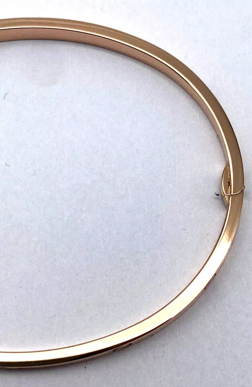 Cartier Love Armreife, Gr. 18, Gelbgold 750er, 3,65mm breite