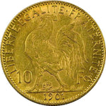 Laden Sie das Bild in den Galerie-Viewer, 10 Francs 1899-1914 Kopf der Marianne Rs. Gallischer Hahn
