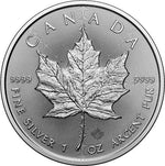 Laden Sie das Bild in den Galerie-Viewer, Maple Leaf 1oz Silber (diff.-best.) Canadian Maple Leaf versch. Jahrgänge
