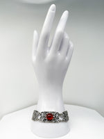 Laden Sie das Bild in den Galerie-Viewer, Silberarmband, 835er mit Bernstein
