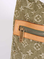 Laden Sie das Bild in den Galerie-Viewer, LOUIS VUITTON GREEN MONOGRAM DENIM BAGGY GM
