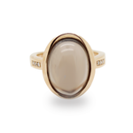 Laden Sie das Bild in den Galerie-Viewer, 14k Gelbgold Ring Citrin mit Diamanten
