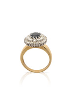 Laden Sie das Bild in den Galerie-Viewer, 14k Gelbgold Ring mit Saphir &amp; Diamanten
