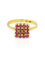Laden Sie das Bild in den Galerie-Viewer, 14k Ring mit Rubinen
