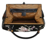 Laden Sie das Bild in den Galerie-Viewer, Tom Ford für Gucci Sehr Selten Schwarze Tasche mit japanischen Blumen
