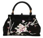 Laden Sie das Bild in den Galerie-Viewer, Tom Ford für Gucci Sehr Selten Schwarze Tasche mit japanischen Blumen
