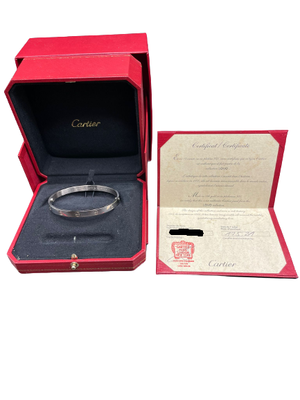 Cartier love 2025 bracelet weissgold