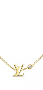 Louis Vuitton Halskette 750 18k Gold mit Diamant