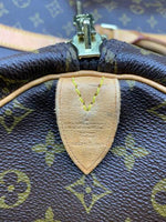 Laden Sie das Bild in den Galerie-Viewer, Louis Vuitton Keepall 55 (Mi 1911) Monogram Canvas in Braun / Travel Bag

